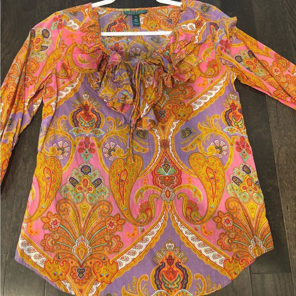 Lauren Ralph Lauren Multicolor Paisley Blouse